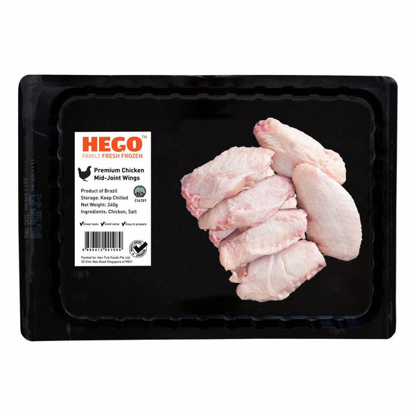 Hego Premium Chicken Mid Joint Wing Frozen | 240g