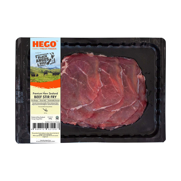 Hego Black Angus Free Range Beef Stir Fry 250 G