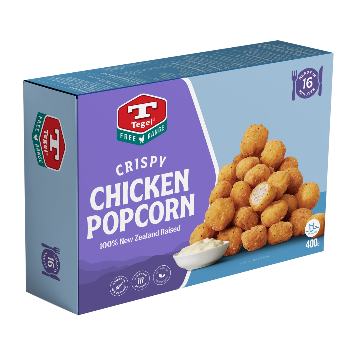 Tegel Free Range Popcorn Chicken 400g Hen Tick Foods