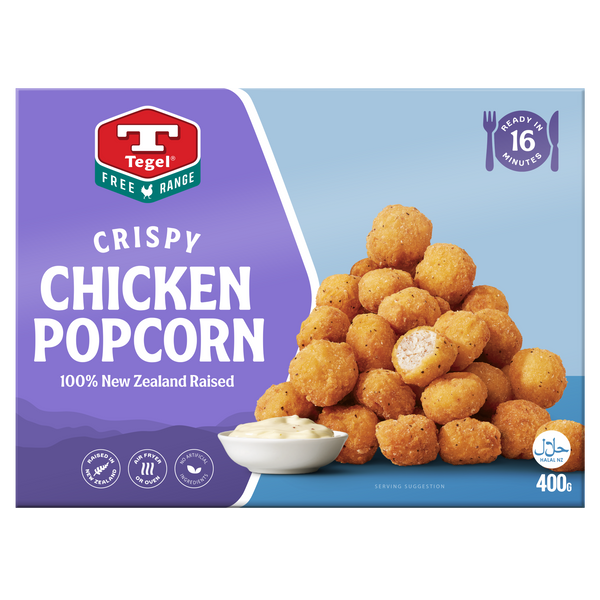Tegel Free Range Popcorn Chicken 400g