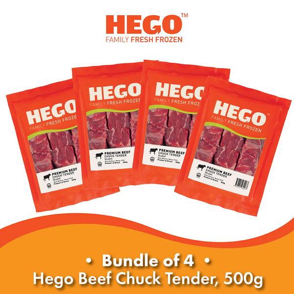 (Bundle of 4) Hego Beef Chuck Tender, 500g