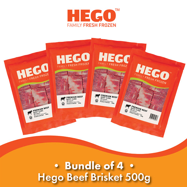 (Bundle of 4) Hego Beef Brisket Cube, 500g