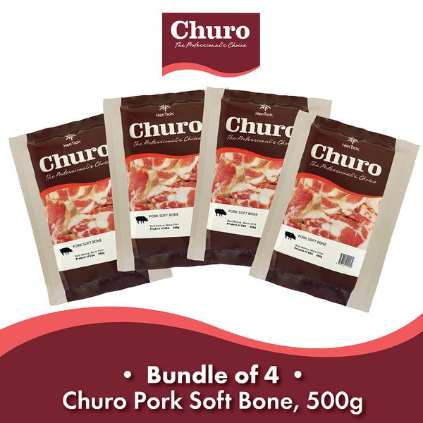 (Bundle of 4) Churo Pork Soft Bone, 500g