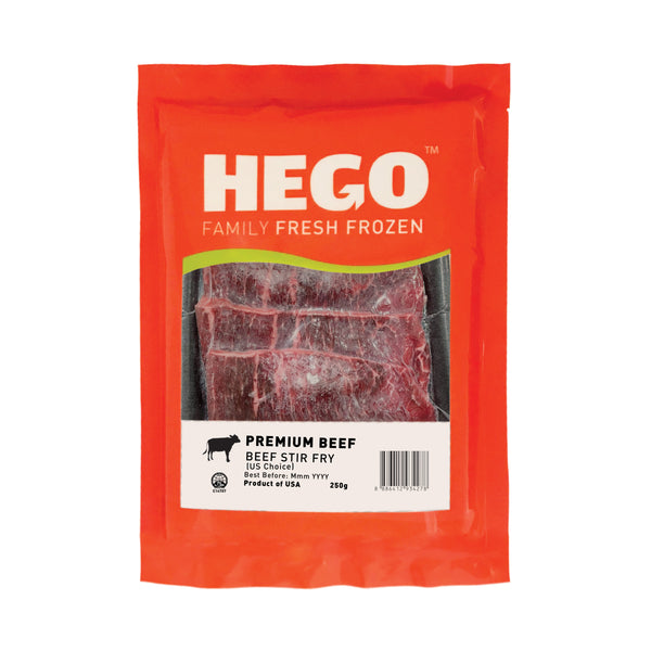 Hego US Choice Beef Stir Fry 250 G