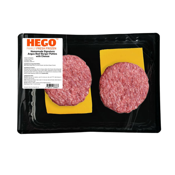Hego Homemade Signature Angus Beef Burger Patties with Cheese 300 G