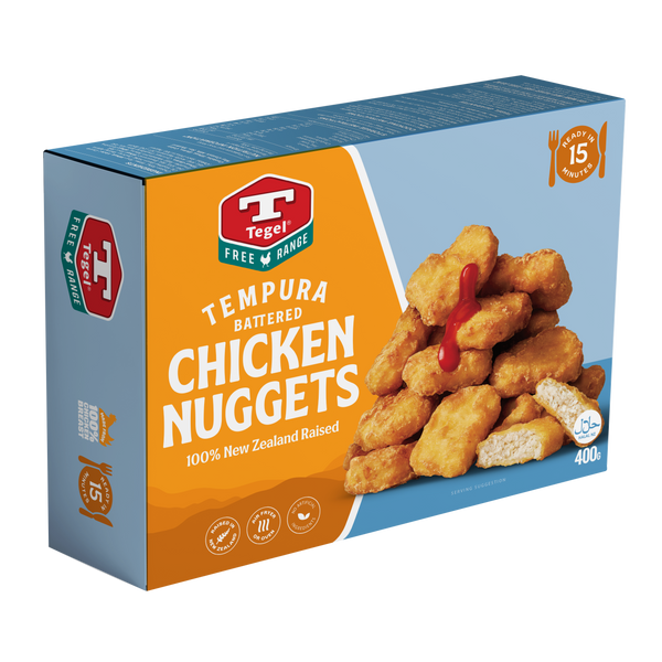 Tegel Free Range Tempura Chicken Nuggets 400g