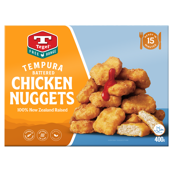 Tegel Free Range Tempura Chicken Nuggets 400g