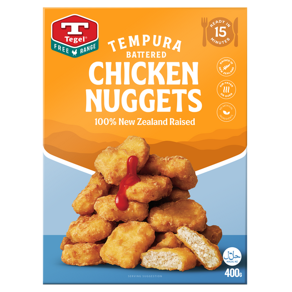 Tegel Free Range Tempura Chicken Nuggets 400g