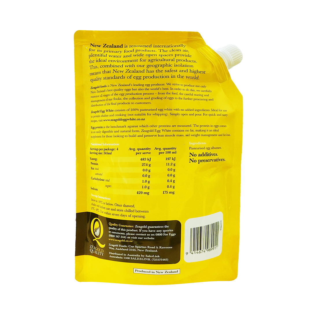 New Zealand Zeagold Egg White 980ml Hen Tick Foods