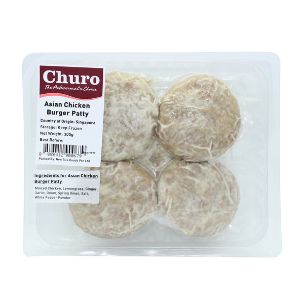 Churo Asian Chicken Burger Patty, 300 G