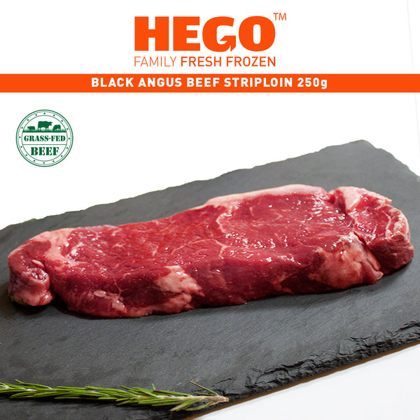 black angus beef striploin