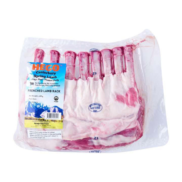 Hego Canterbury Frenched Spring Lamb Rack (Frozen), 400 G