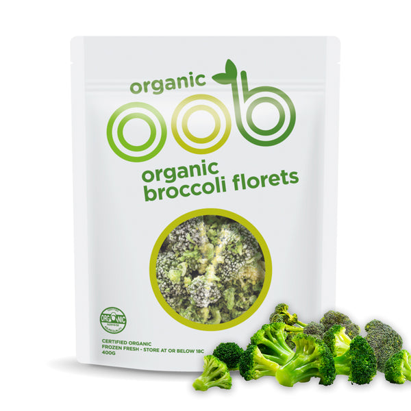 OOB Organic Broccoli Florets, 370 G