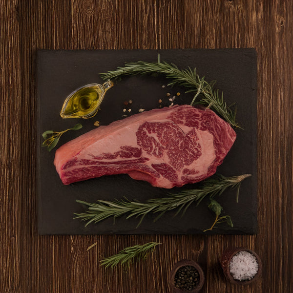 SSW NZ Wagyu MB5+ OP Rib Bone in Ribeye 1.2kg-1.6kg