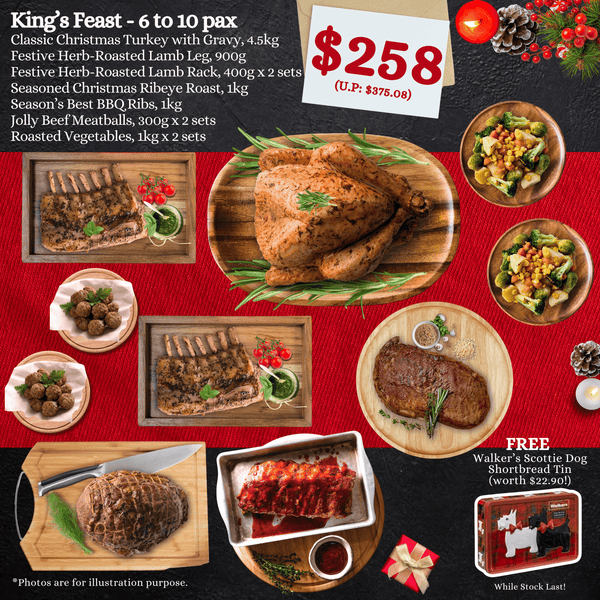 [Christmas Collection] $258 King's Feast Bundle for 6-10 pax