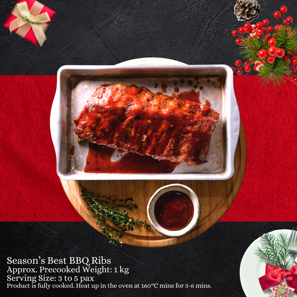 [Christmas Ala-carte] Season’s Best BBQ Ribs | 1kg