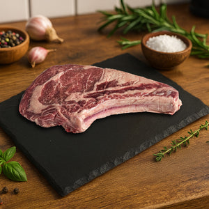 SSW NZ Wagyu MB5+ OP Rib Bone in Ribeye 0.8kg-1.8kg