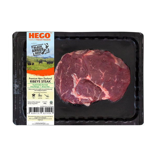 Hego Black Angus Free Range Beef Ribeye 300g