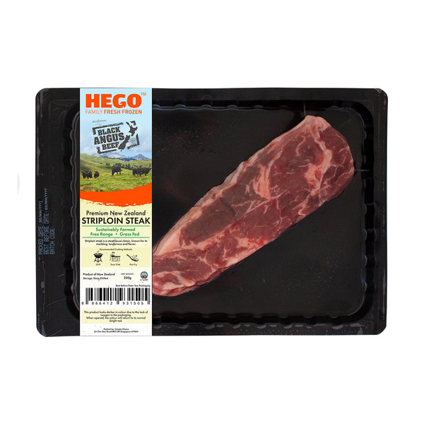 Hego Black Angus Free Range Beef Striploin 250g