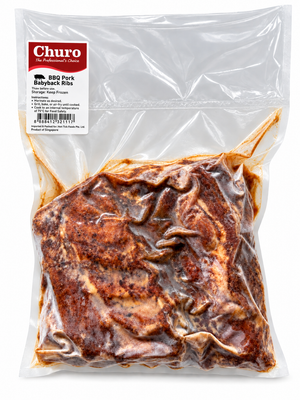 Churo BBQ Pork Baby-Back Ribs (Ready To Heat) 1kg | Frozen