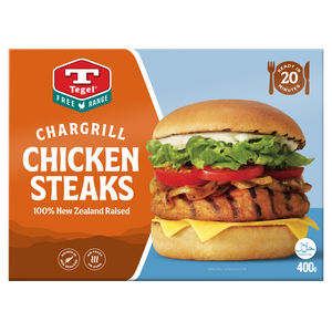 Tegel Free Range Chargrill Chicken Steaks 400g