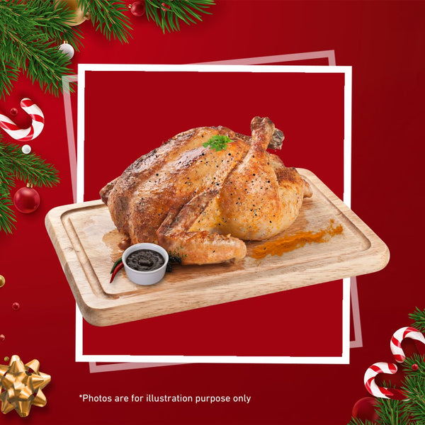 [Christmas Ala Carte] Festive Black Pepper Jumbo Roast Chicken, 1.8kg