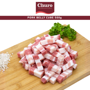 Churo Pork Belly Cube 500g