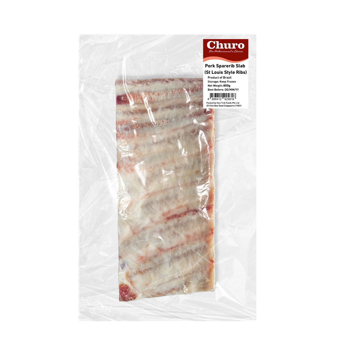 Churo Pork Sparerib Slab (St Louis Style Ribs) 800g – Hen Tick Foods