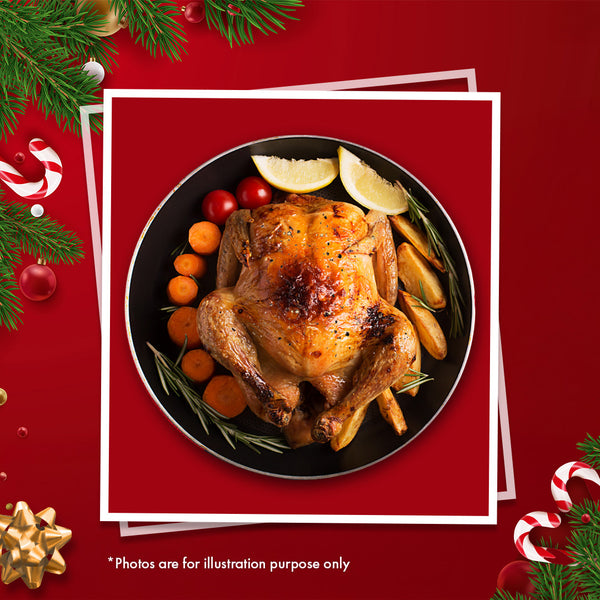 [Christmas Ala Carte] Festive Black Pepper Jumbo Roast Chicken, 1.8kg