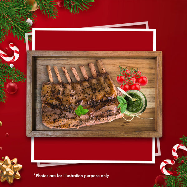 [Christmas Ala-carte] Festive Herb-Roasted Lamb Rack, 400g