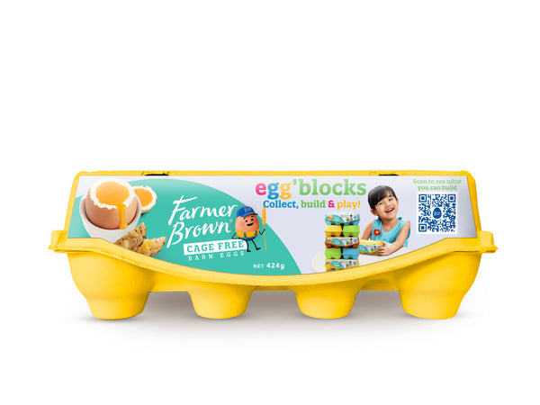 Farmer Brown Cage Free Barn Egg Blocks 8s