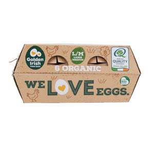 Golden Irish Organic Free Range Eggs 6s