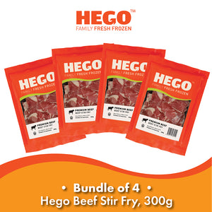(Bundle of 4) Hego Beef Stir Fry, 300g