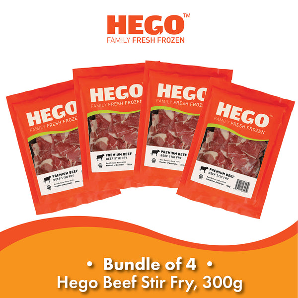 (Bundle of 4) Hego Beef Stir Fry, 300g