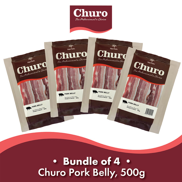 (Bundle of 4) Churo Pork Belly, 500g