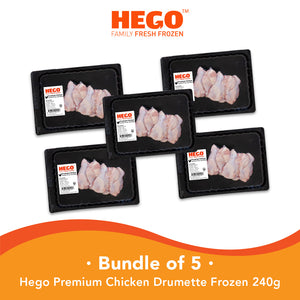 Hego Premium Chicken Drumettes Frozen 240g (Bundle of 5)