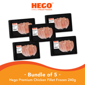 Hego Premium Chicken Fillet Frozen 240g (Bundle of 5)