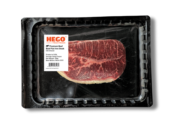 Hego US Choice Beef Flat Iron Steak 200g