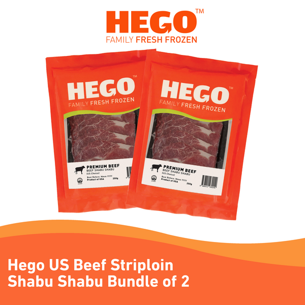 Bundle of Hego USA Beef Striploin Shabu Shabu 250g X 2