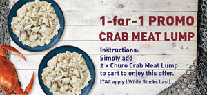 Crabmeat lump buy 1 get 1 free 