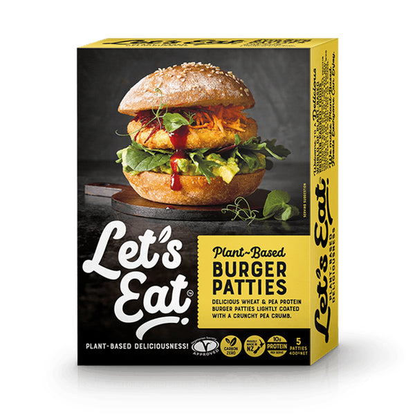 Let's Eat Plant Based Burger Patties, 400g