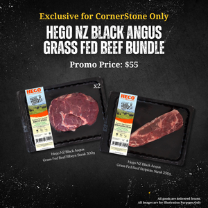 CornerStone Exclusive | Hego NZ Grass Fed Black Angus Beef Bundle