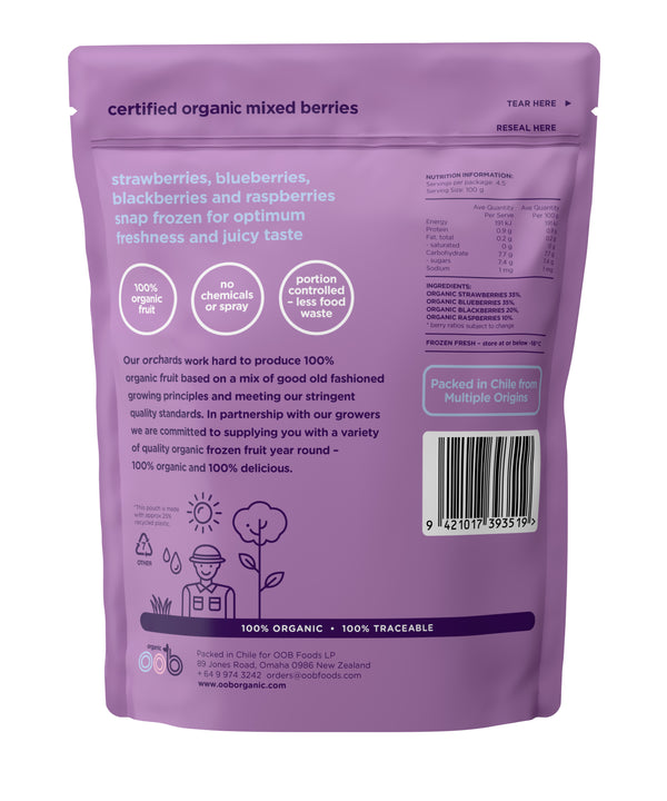 OOB Organic Mixed Berries | 450 G