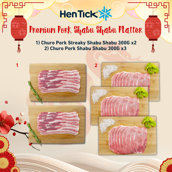 CNY Sss..wirl, Dip, and Devour - Premium Pork Shabu Platter Set