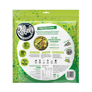 Rebel Bakehouse Low Carb Spinach 10" Tortilla 4pcs