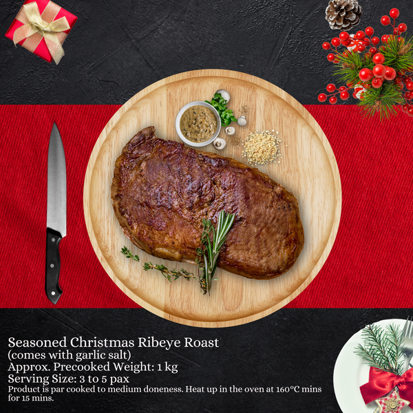 [Christmas Ala-carte] Seasoned Christmas Ribeye Roast | 1kg