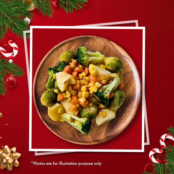 [Christmas Ala Carte] Roasted Vegetables, 1kg | Frozen