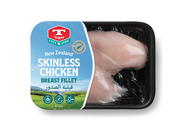 Tegel NZ Free Range Skinless Chicken Breast Fillet | 380g