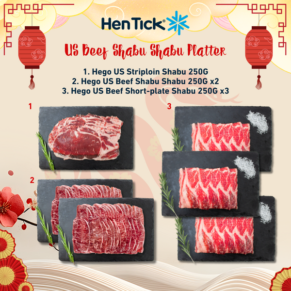 CNY Sss..wirl, Dip, and Devour - US Choice Beef Shabu Platter Set