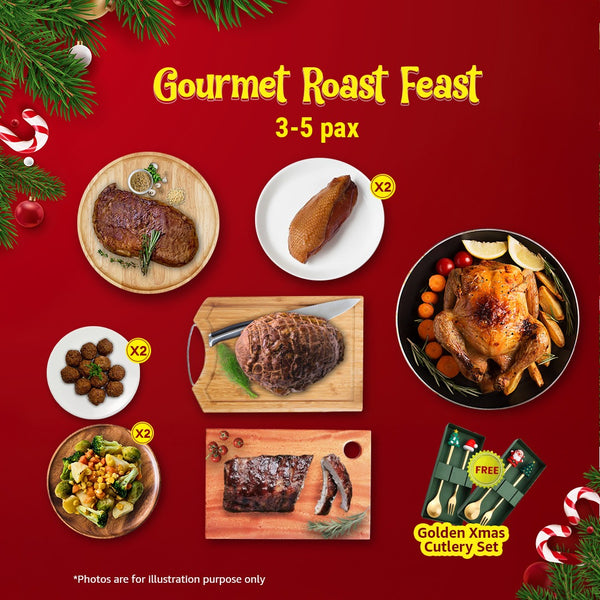 [Christmas Collection] $148 Gourmet Roast Feast (3-5 pax)